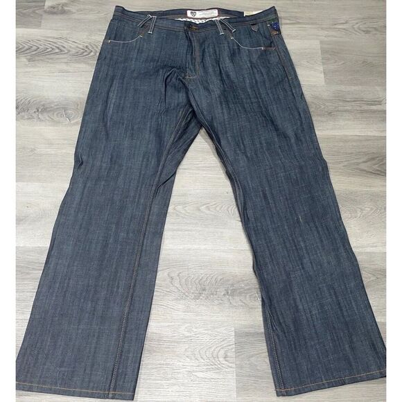 NEW Deadstock Y2K Artful Dodger Mens Jeans Embroidered & Bejeweled Size 42x35 - Picture 3 of 16
